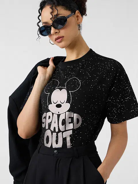 Spaced Out Women Oversized T-Shirts