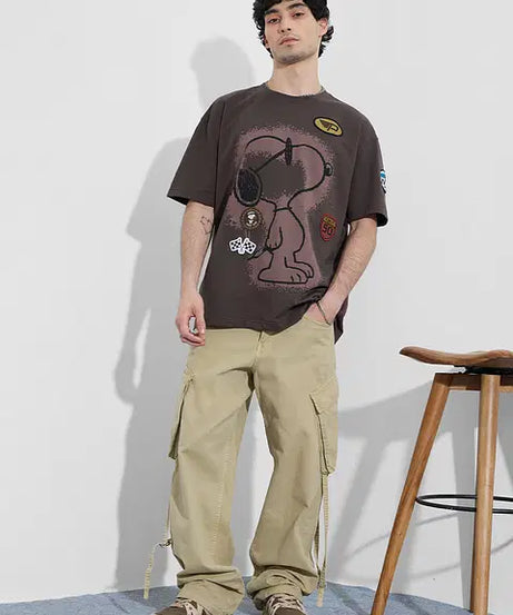 Peanuts Motorsports Oversized T-Shirts