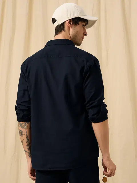 Solid Shirt Twilight Cotton Linen Shirts