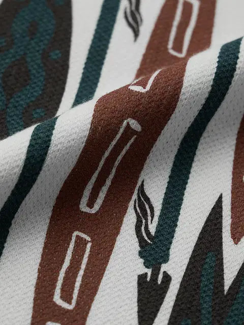 Textured Canyon Thread Oversized T-Shirts