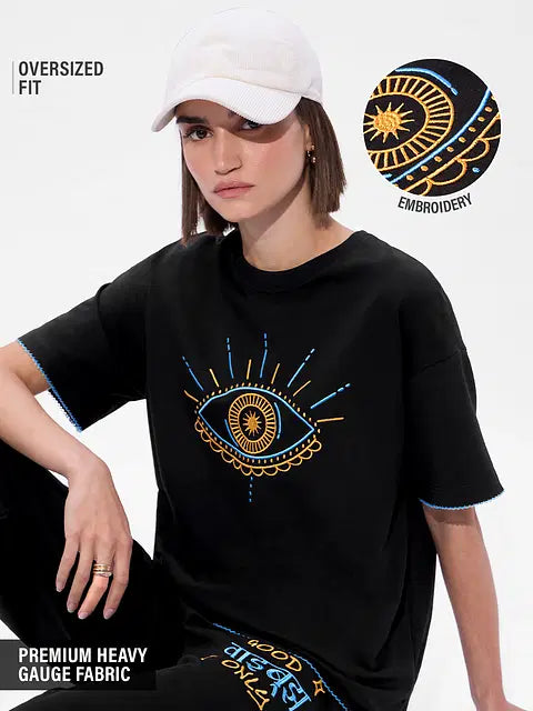 Evil Eye Women Oversized T-Shirts