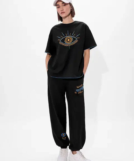 Evil Eye Women Oversized T-Shirts