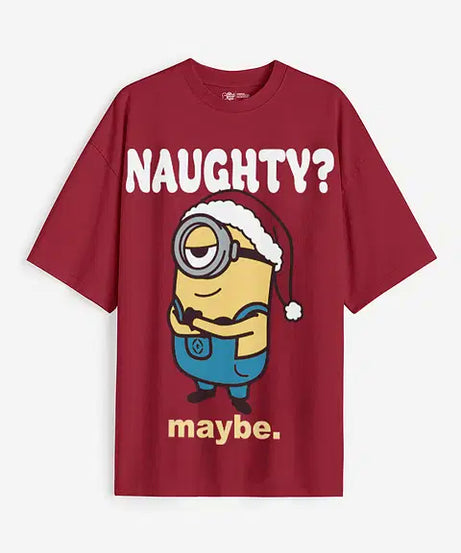 Minions Naughty Women Oversized T-Shirts