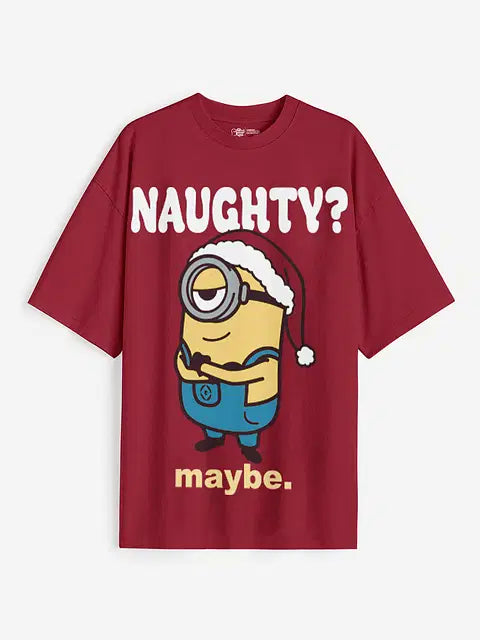 Minions Naughty Women Oversized T-Shirts