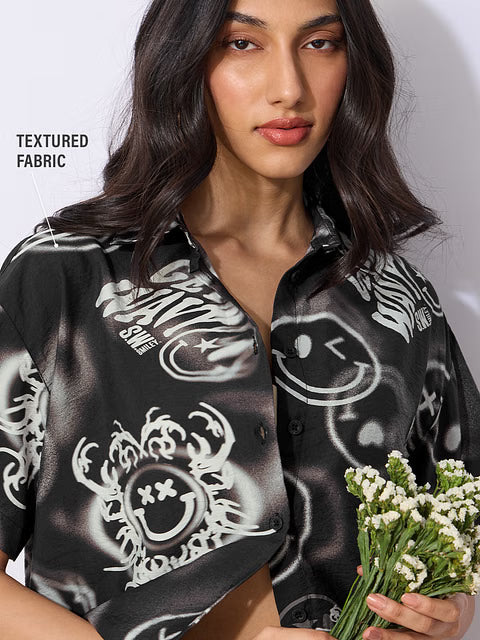 S.W.SMILEY Shadow Haze Women Holiday Shirts