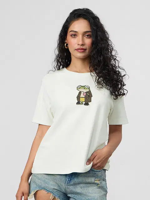 Chill Frog Women Relaxed Fit T-Shirts