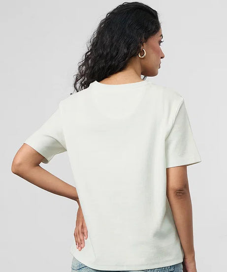 Textured T-shirt Chill Frog Women Relaxed Fit