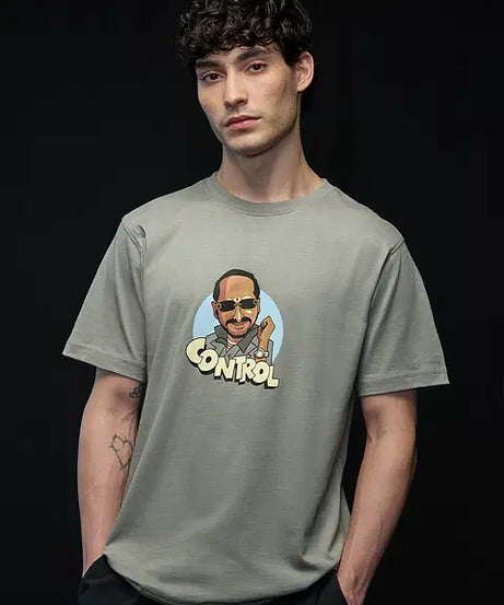 Welcome  Control Uday Men Relaxed Fit T-Shirts
