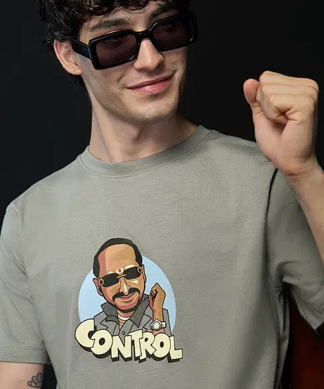 Welcome  Control Uday Men Relaxed Fit T-Shirts