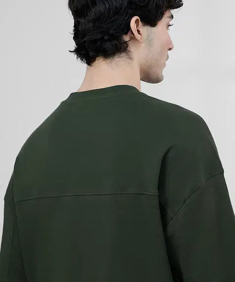 Varsity Olive Super Oversized T-Shirts