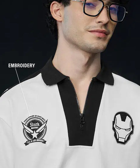 Iron Man: Stark Industries Zipper Polos