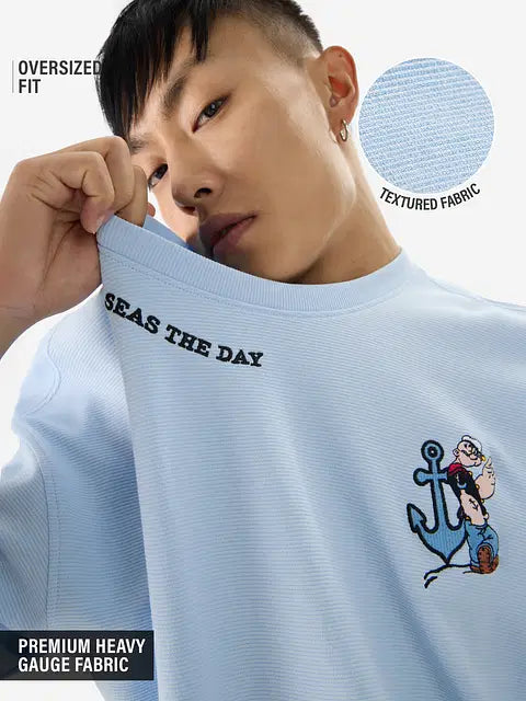 Popeye Seas The Day Oversized T-Shirts