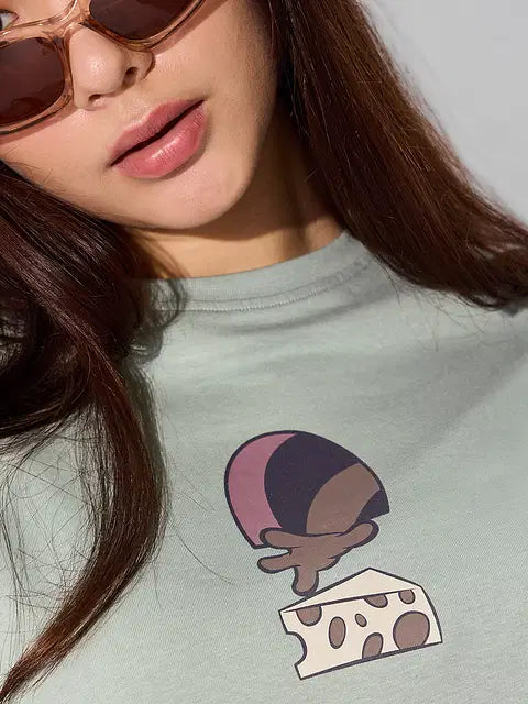 Munching Mischief Women Oversized T-Shirts