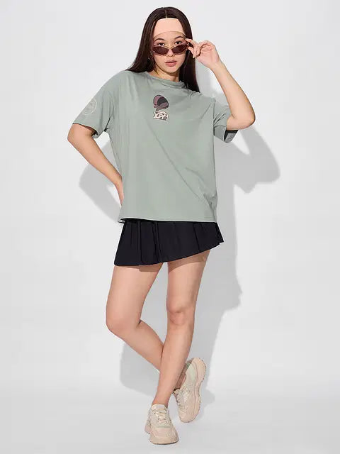 Munching Mischief Women Oversized T-Shirts