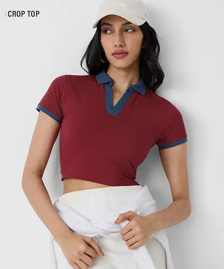 Scarlet Women Cropped Polos
