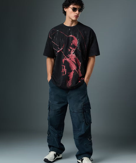 Daredevil Red Rain Oversized T-Shirts