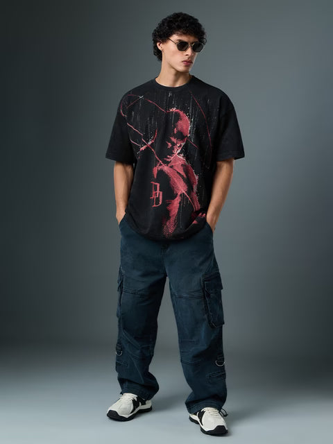 Daredevil Red Rain Oversized T-Shirts