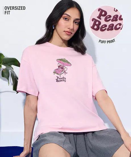 Peachy Beachy Women Oversized T-Shirts
