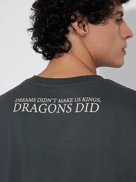 House Of The DragoN Fire & Blood Oversized T-Shirts