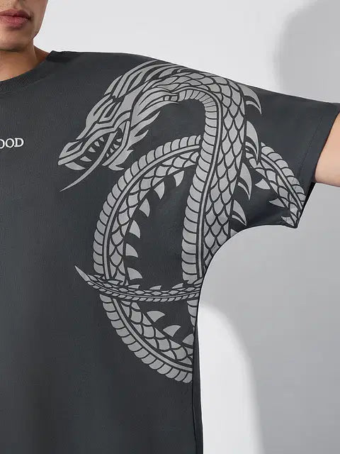 House Of The DragoN Fire & Blood Oversized T-Shirts