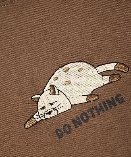 Printed T-Shirt Do Nothing Men Relaxed Fit T-Shirts