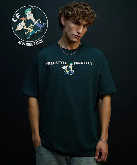 Phineas And Ferb Freestyle Fanatics Oversized T-Shirts