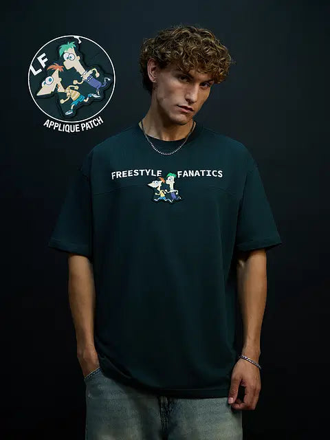 Phineas And Ferb Freestyle Fanatics Oversized T-Shirts