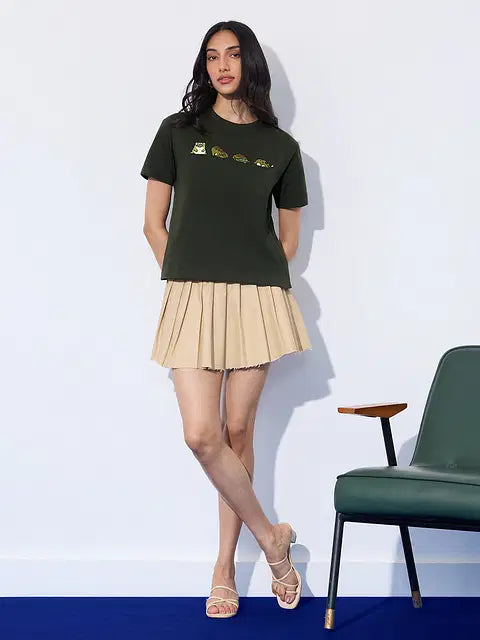 Tired Frog Women Relaxed Fit T-Shirts