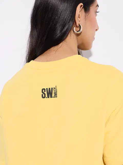 S.W.SMILEY Sunshine Women Oversized T-Shirts