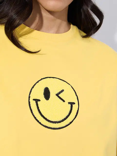 S.W.SMILEY Sunshine Women Oversized T-Shirts