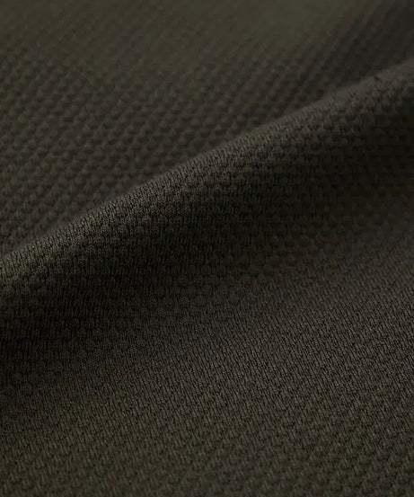 Textured Varsity  Olive Oversized Full Sleeve T-Shirts