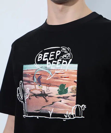 Looney Tunes Beep Beep Men Relaxed Fit T-Shirts