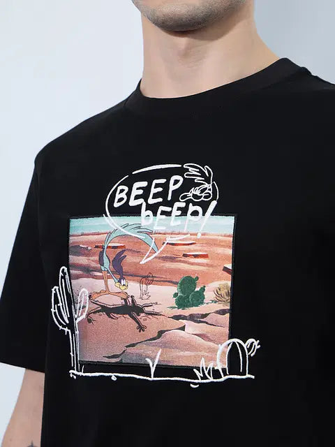Looney Tunes Beep Beep Men Relaxed Fit T-Shirts