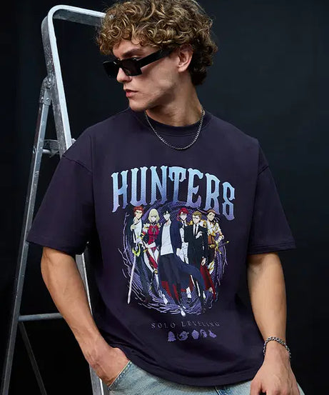 Solo Leveling Hunters Oversized T-Shirts