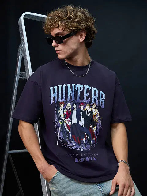 Solo Leveling Hunters Oversized T-Shirts