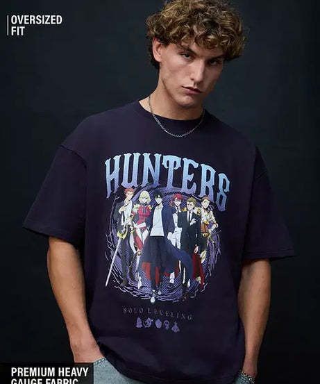 Solo Leveling Hunters Oversized T-Shirts