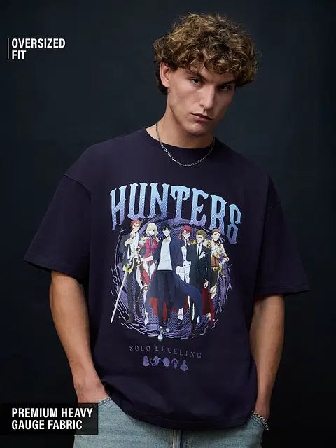 Solo Leveling Hunters Oversized T-Shirts