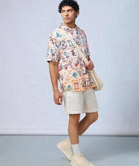 Mahjong Tiles Oversized Shirts