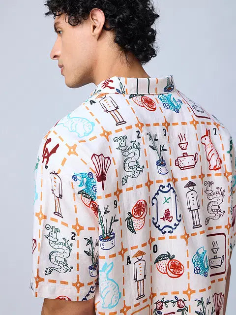 Mahjong Tiles Oversized Shirts