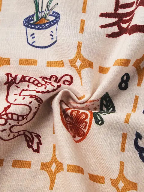 Mahjong Tiles Oversized Shirts