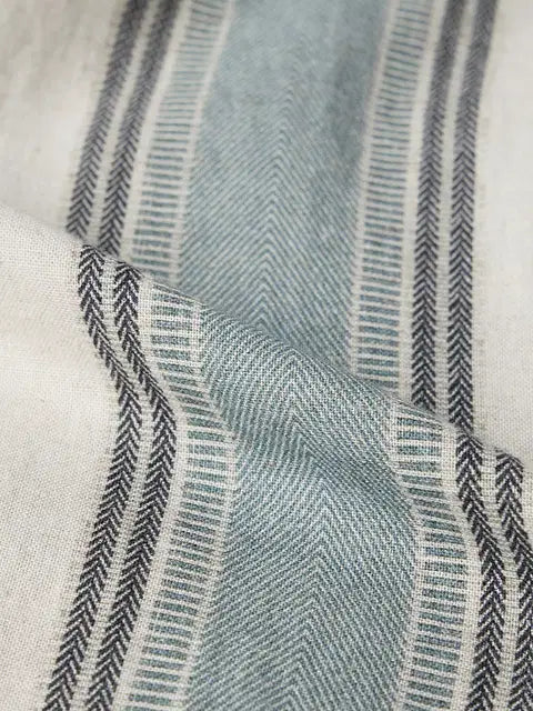 Stripes Jade Haze Cotton Linen Shirts