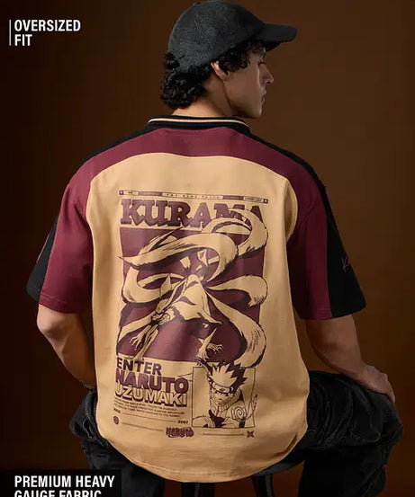 Naruto Shippuden Kurama's Fury Oversized Polos