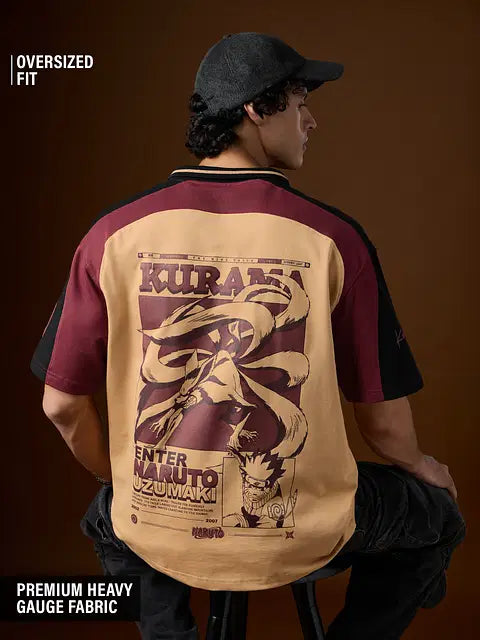 Naruto Shippuden Kurama's Fury Oversized Polos