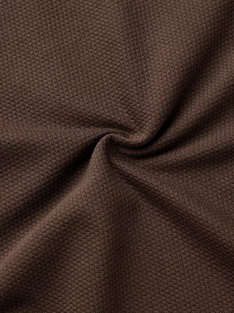 Popcorn Dark Mocha Zipper Polos