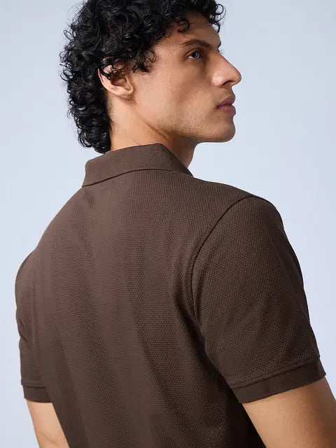 Popcorn Dark Mocha Zipper Polos