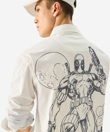 Deadpool Logo Men Utility Shirts