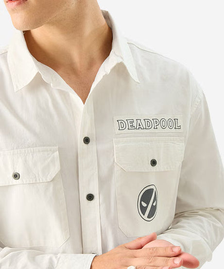 Deadpool Logo Men Utility Shirts