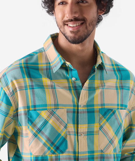 Checks Scuba Dive Men Relaxed Shirts