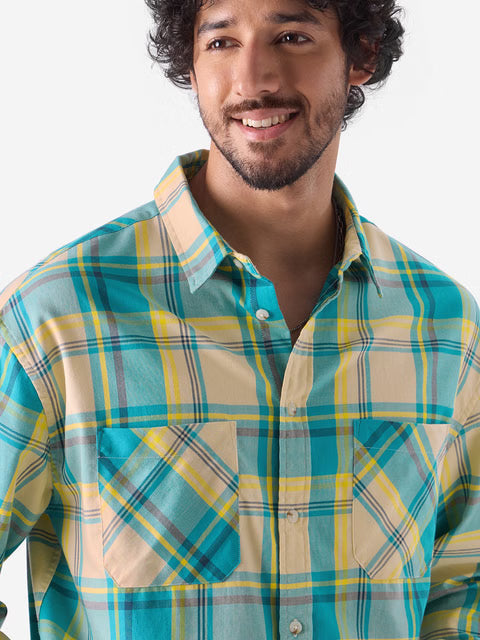 Checks Scuba Dive Men Relaxed Shirts