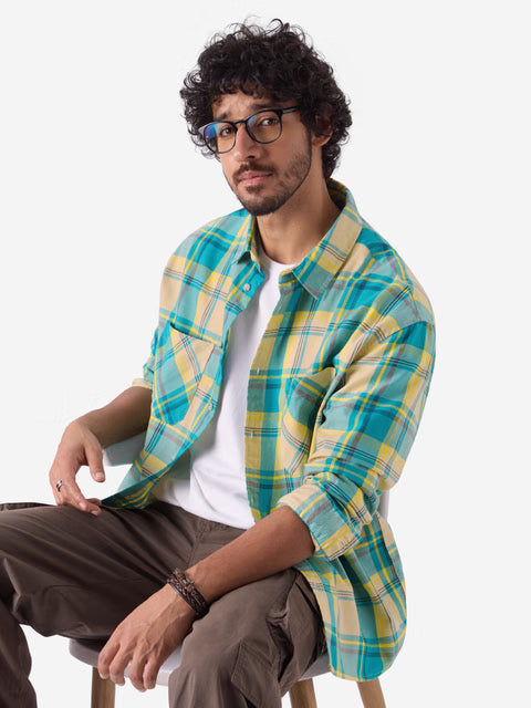 Checks Scuba Dive Men Relaxed Shirts